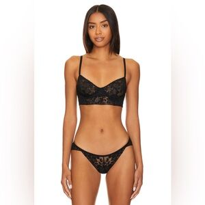 Free People set x Intimately FP Sorento Demi Longline in Black Size S